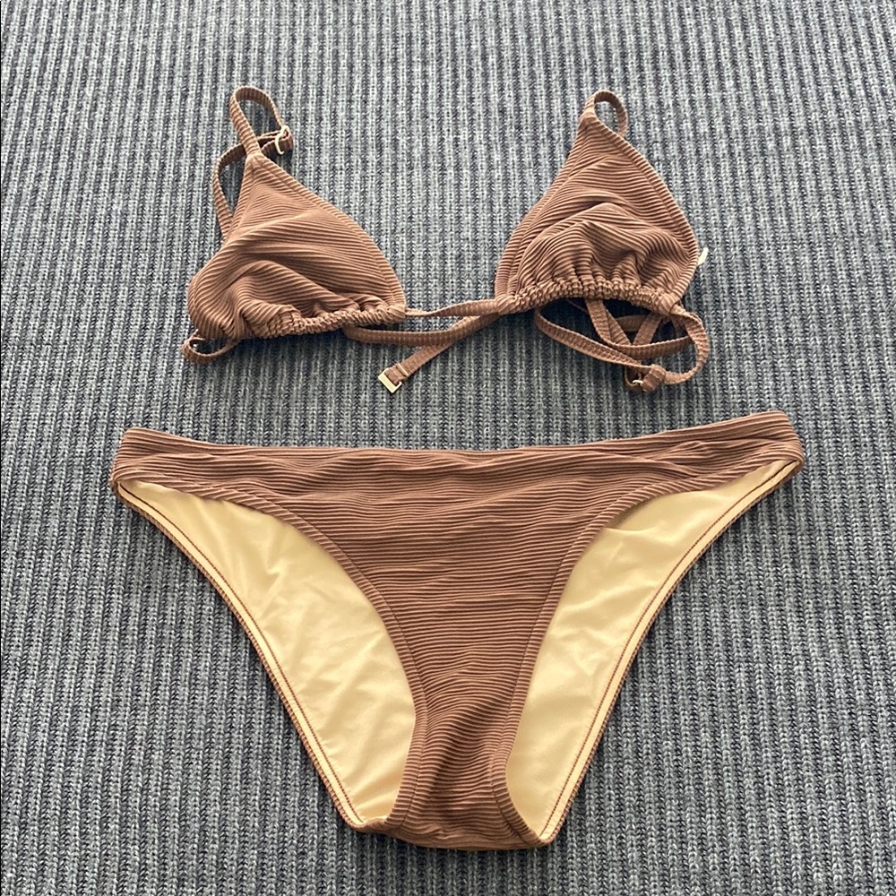 Zulu & Zephyr Brown and Tan Bikini